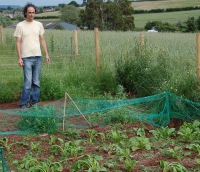 Inspecting the rabbit fence